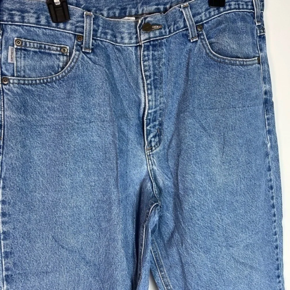 Carhartt mens size 38x32 relaxed fit blue jean - Picture 4 of 10